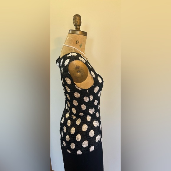 Dressy Polka Dot Blouse - Picture 2 of 4